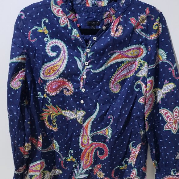 Talbots Tops - Talbots Business Paisley Top SP